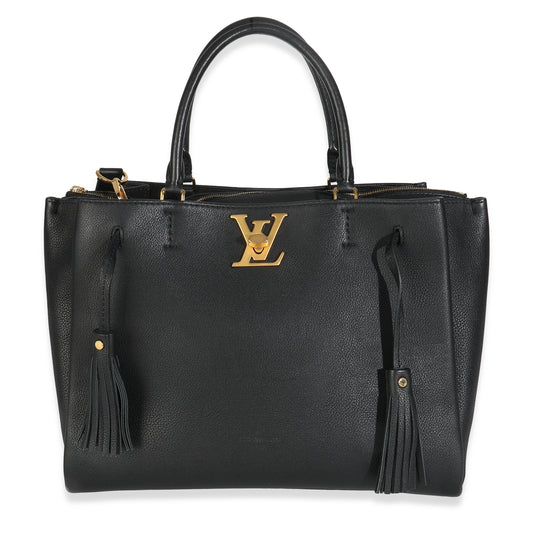 Louis Vuitton Black Calfskin Lockmeto Bag